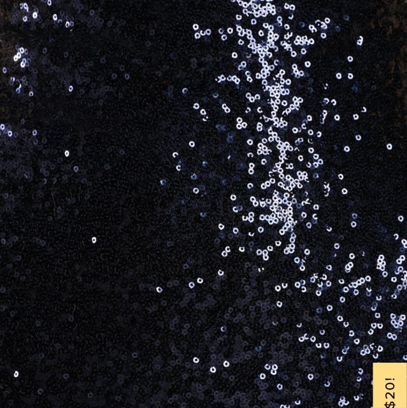 Lulu's navy sequin lace up midi dress - Picture 5 of 6